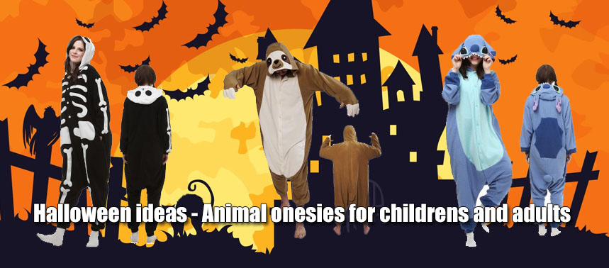 Halloween ideas – Animal onesies for childrens and adults